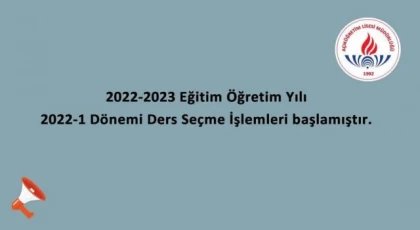 AÖL, Ders seçim işlemlerinin başladığını duyurdu